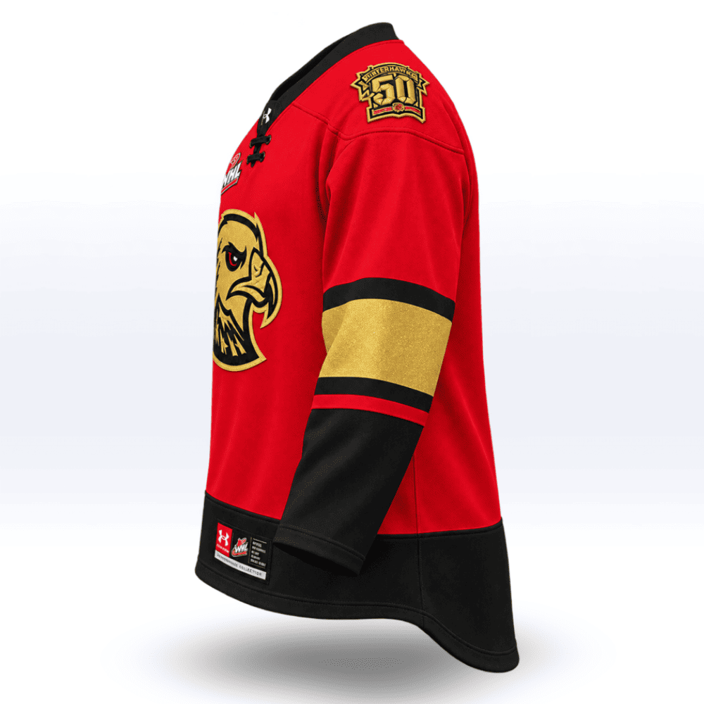 JERSEYS | PORTLAND WINTERHAWKS RED & GOLD UA® JERSEY