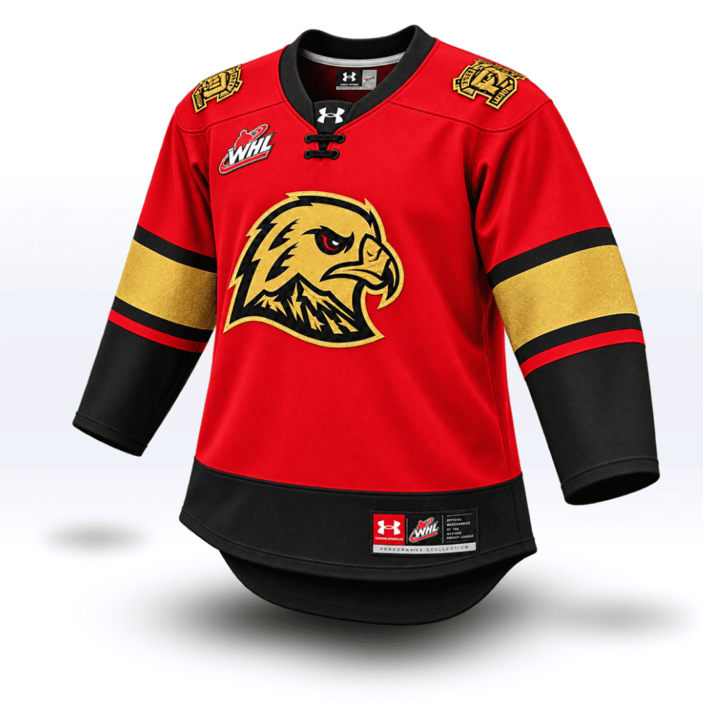 JERSEYS | PORTLAND WINTERHAWKS RED & GOLD UA® JERSEY