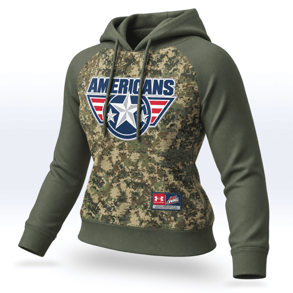 WOMENS | TRI-CITY AMERICANS CAMO HOODIE