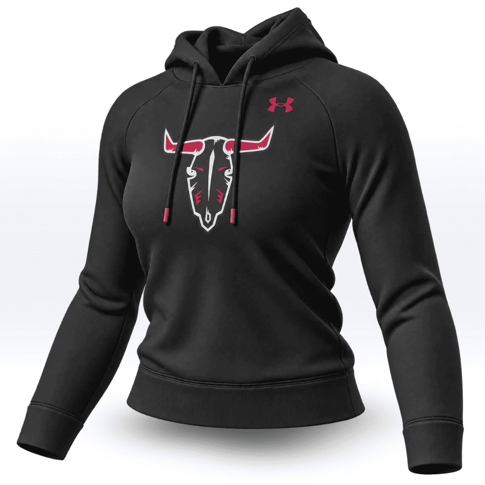 WOMENS | RED DEER REBELS BLACK UA® HOODIE