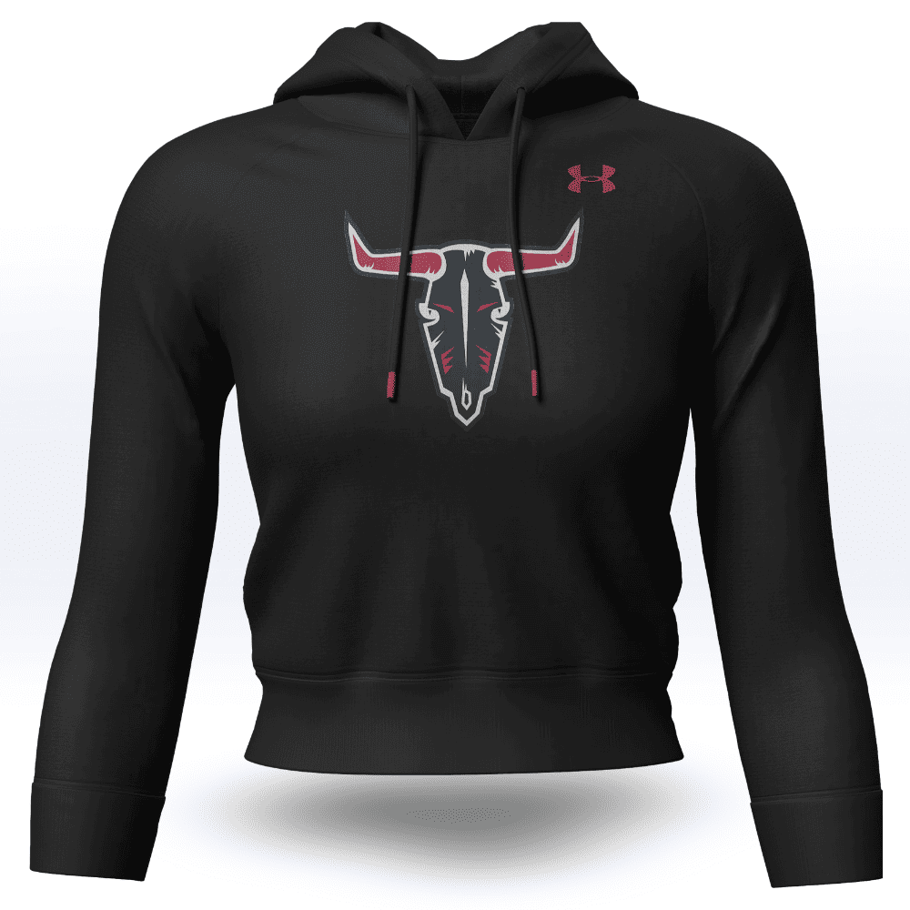 WOMENS | RED DEER REBELS BLACK UA® HOODIE
