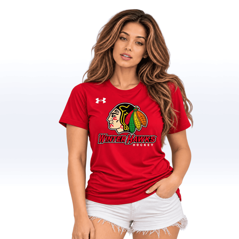 WOMENS | PORTLAND WINTERHAWKS UA HOME TEE