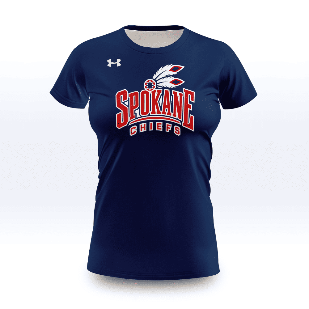 WOMENS | FITTED SPOKANE CHIEFS BLUE TEE