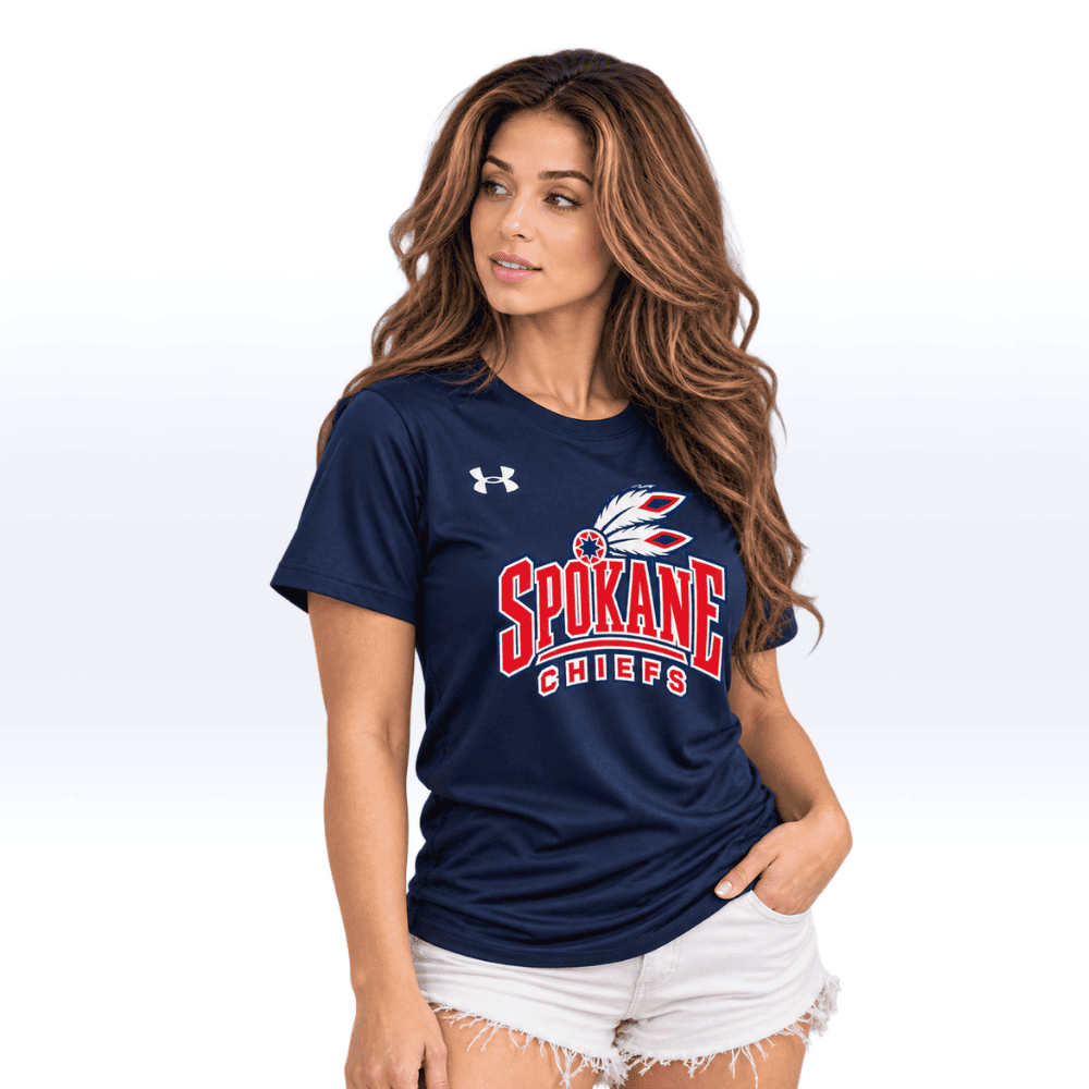 WOMENS | FITTED SPOKANE CHIEFS BLUE TEE