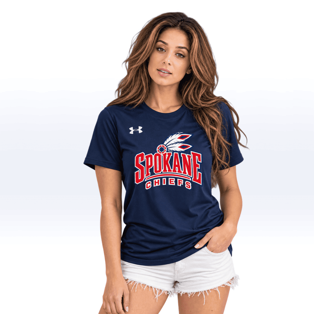 WOMENS | FITTED SPOKANE CHIEFS BLUE TEE
