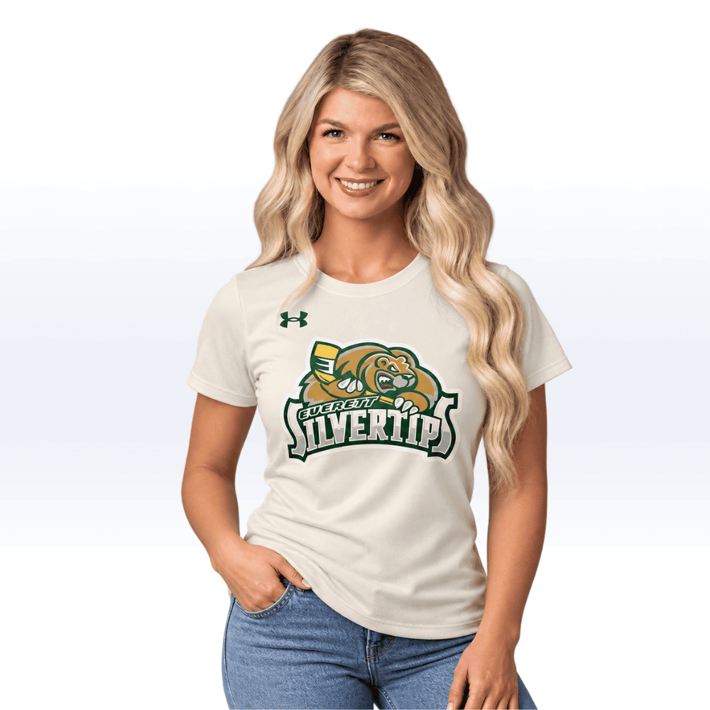 WOMENS | EVERETT SILVERTIPS SAND UA TEE